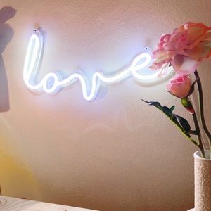 SOLD!!!!!!!!!!Urban Outfitters Love LED Neon Sign